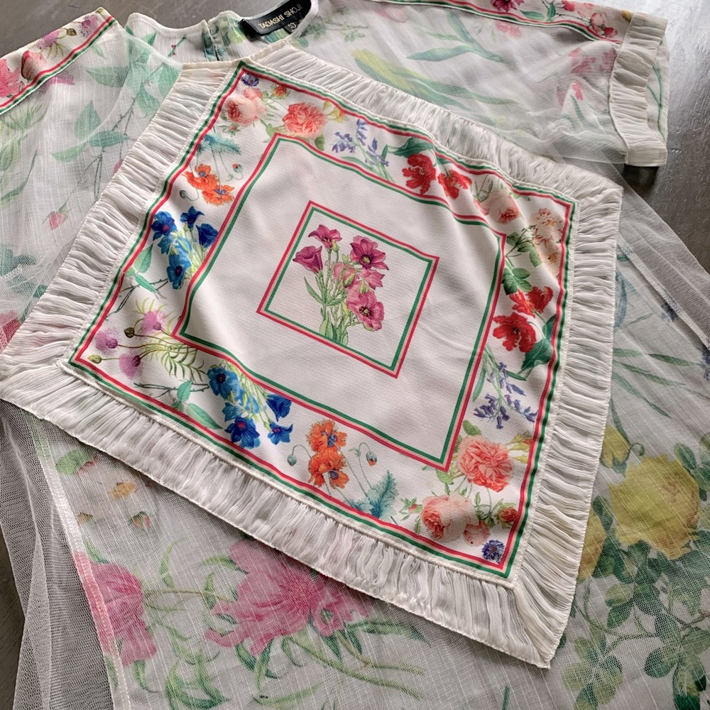 Tadashi Shoji floral blouse